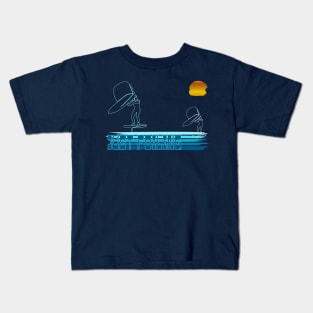 Just Foiling Surf, Wing Foil Surfer Kids T-Shirt